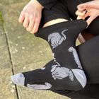 Black Panther Soft Tops Socks | Bamboo Socks | Black Socks