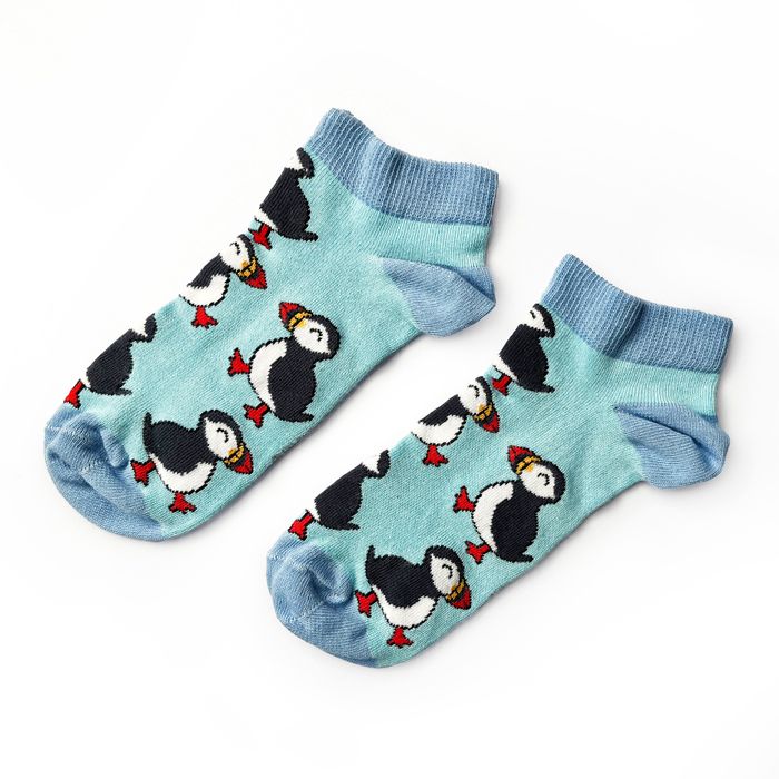 Puffin Socks | Trainer Socks | Blue Socks | Atlantic Socks