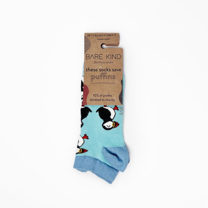 Puffin Socks | Trainer Socks | Blue Socks | Atlantic Socks