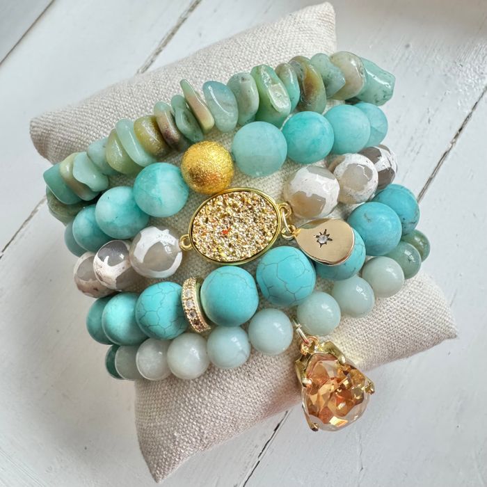 Natural Stone Bracelet Stacks