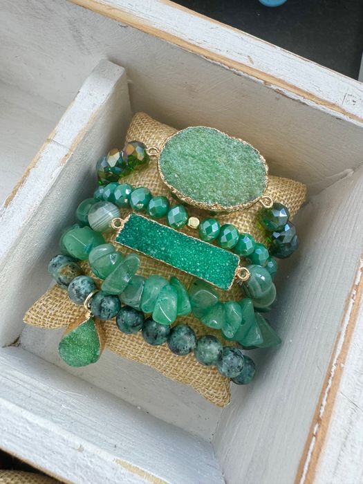 Natural Stone Bracelet Stacks