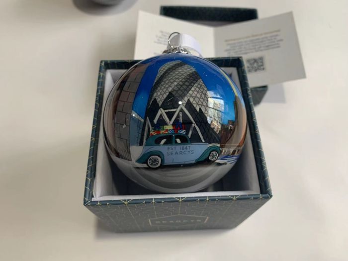 Hand painted baubles for restaurants and venues