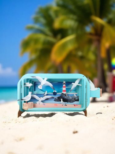 Message in a bottle pop up cards