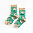 Hedgehog Socks | Child Bamboo Socks | Green Socks