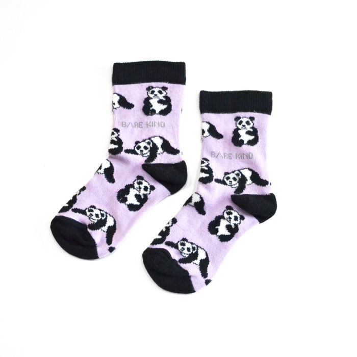 Panda Socks | Kids Bamboo Socks | Lilac Socks | Asia Socks