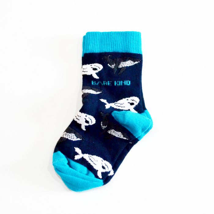 Whale Socks | Kids Bamboo Socks | Navy Socks | Oceans Socks