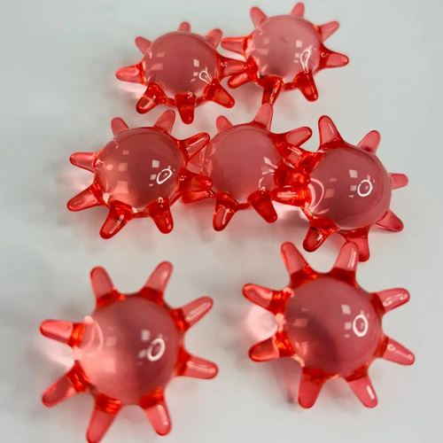 200 X Pink Sun Flower Shaped Bath Pearls