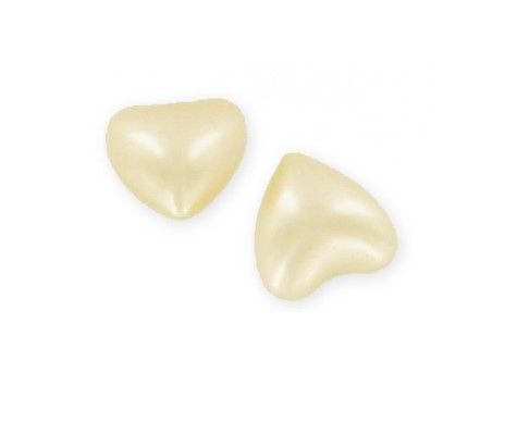 200 x White Heart Bath Pearls.