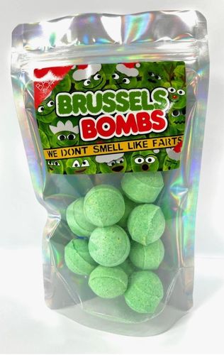 12 Pack Brussels Bombs (Jasmine Scented mini bath bombs that look like Brussels Sprouts)