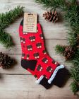 Red Owl Socks - Rib & Cuff