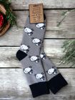 Grey Sheep Socks - Rib & Cuff