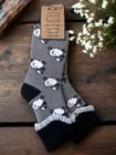 Grey Sheep Socks - Rib & Cuff