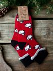 Red Sheep Socks - Rib & Cuff