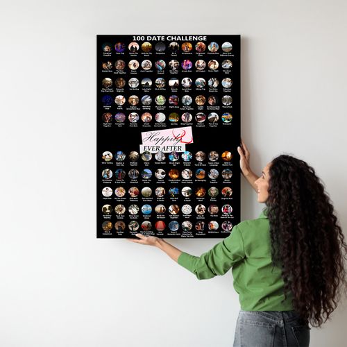 100 Dates Scratch Off Poster