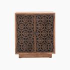 Zaayah Cut Work Two Door Wooden Cabinet