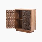 Zaayah Cut Work Two Door Wooden Cabinet