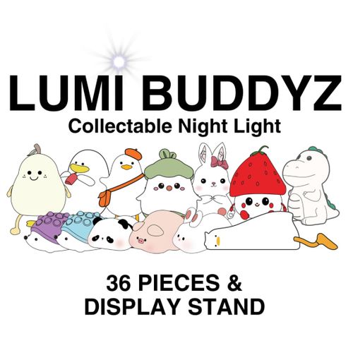 Lumi Buddyz Set With Display Stand - 36pcs