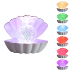 Silver Metallic - Colour Changing Clam with Glitter Pearl