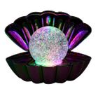 Black Pearl - Colour Changing LED Clam with Glitter Pearl