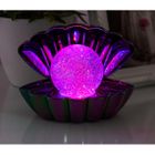 Black Pearl - Colour Changing LED Clam with Glitter Pearl