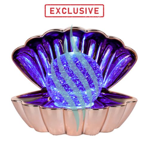 Rose Gold Metallic - Colour Changing Clam with Glitter Pearl