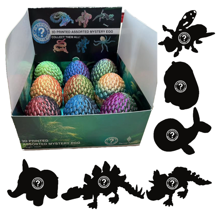 3D Printed Assorted 9pcs Mystery Egg