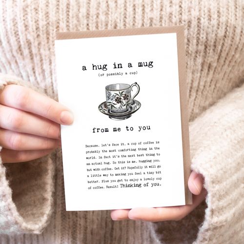 `Hug In A Mug' ?? Greeting Cards