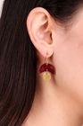 Jaya earrings, berry