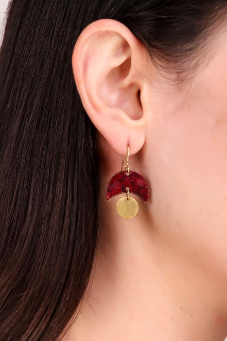 Jaya earrings, berry
