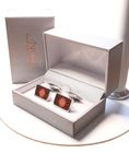 Stainless Steel & Decorated Ceramics Cufflinks