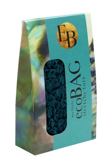 EcoBag, BeBougie Teal Sustainable Stretchy Tote