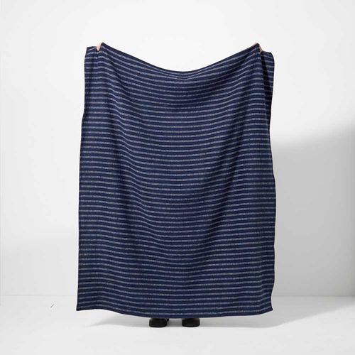 Petite Stripe Small Recycled Cotton Throw - Ian Mankin