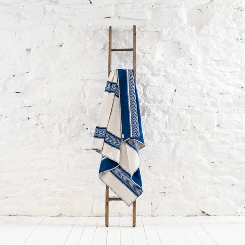 Seastripe Large Recycled Cotton Throw - Ian Mankin