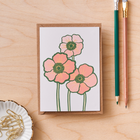 Poppies greetings card - Illustrations of nature
