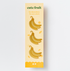 Cute Fruit Banana set of 3 decorations