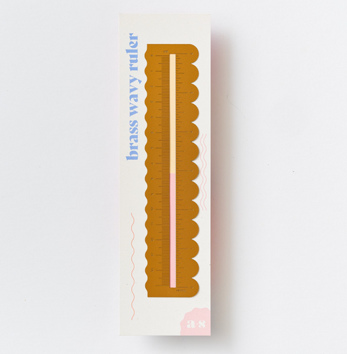 Brass Wavy Ruler