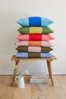 Colour Block Linen Cushions