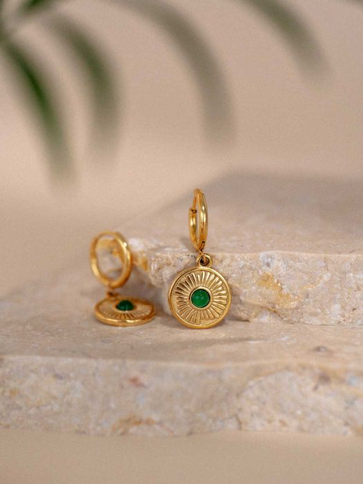 Emerald Boheme Hoops