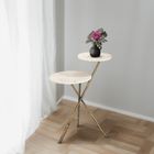 Vale Italian Marble Top End Table