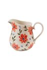 Hand Painted Red Floral Jug