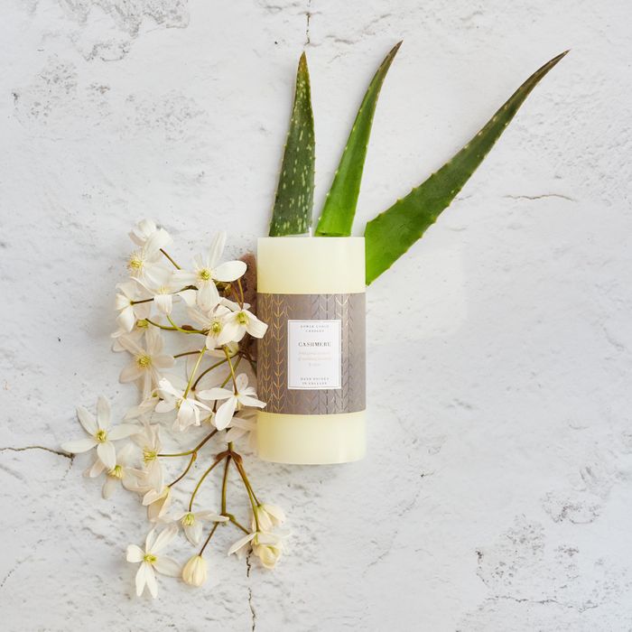 Oak Hills Cashmere Pillar Candle