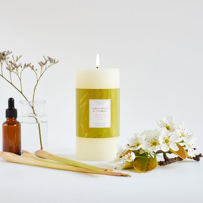 Oak Hills Lemongrass & Verbena Pillar Candle