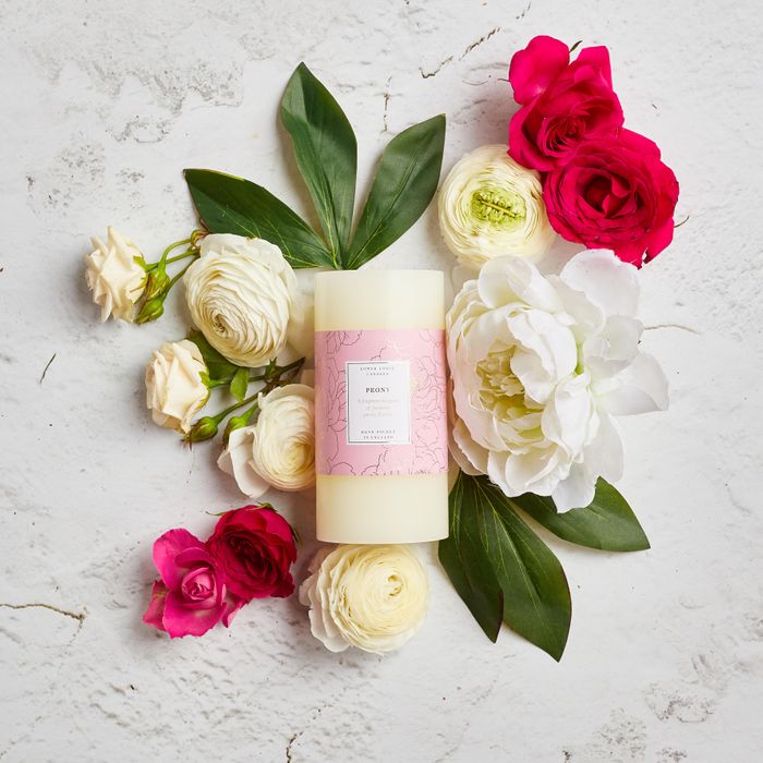 Oak Hills Peony Pillar Candle