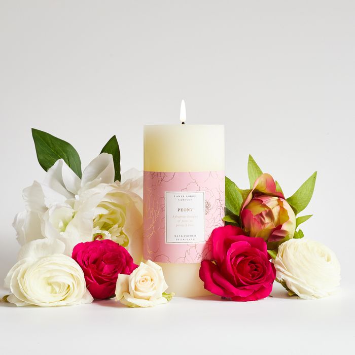 Oak Hills Peony Pillar Candle