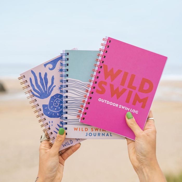 Wild Swim Journal Log Book A5 | Pink & Red