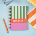 Recipe Book Journal | Cabana Stripe