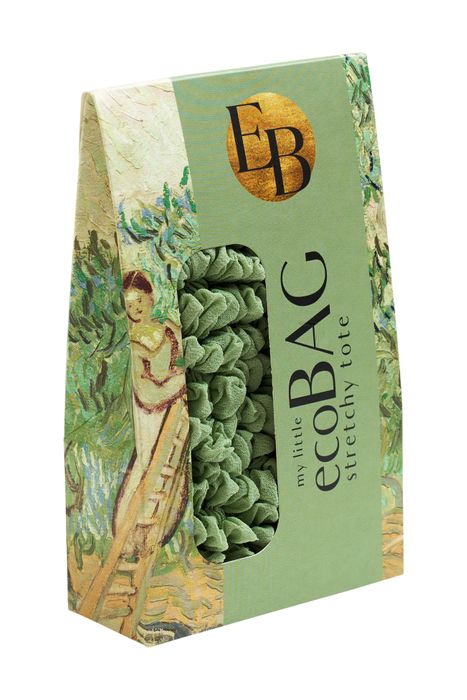 EcoBag, by BeBougie French Green Sustainable Stretchy Tote