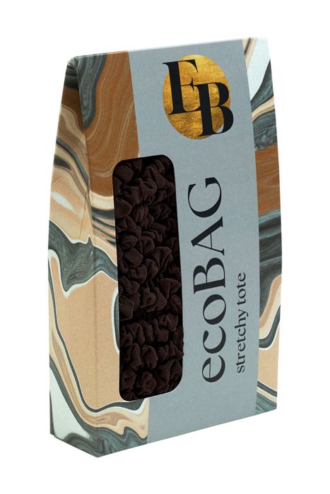 EcoBag, by BeBougie Chocolate Sustainable Stretchy Tote