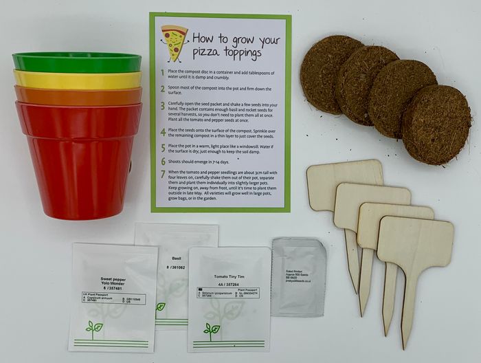 Grow Your Own Pizza Toppings Gift Bag