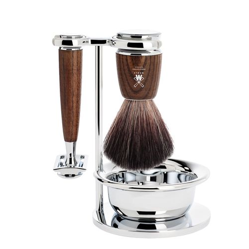 MÜHLE RYTMO Steamed Ash Shaving Set